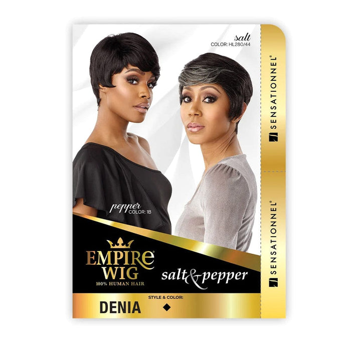 DENIA | Sensationnel Empire Salt & Pepper Human Hair Wig