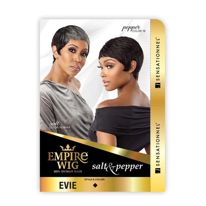 EVIE | Sensationnel Empire Salt & Pepper Human Hair Wig