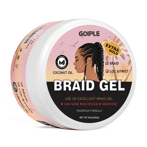 GOIPLE | Braiding Gel Extra Hold Strawberry 8.8oz