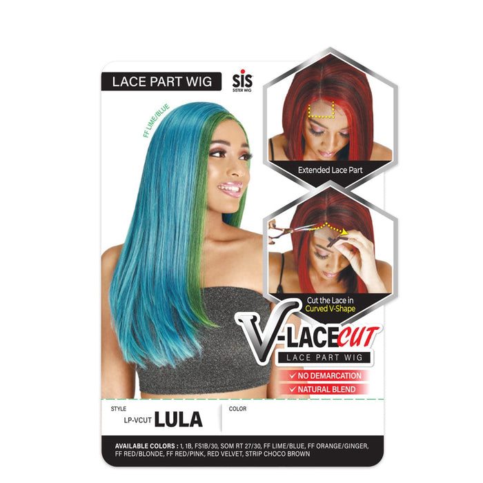 LP-VCUT LULA | Sis V-Lace Cut Synthetic Lace Part Wig