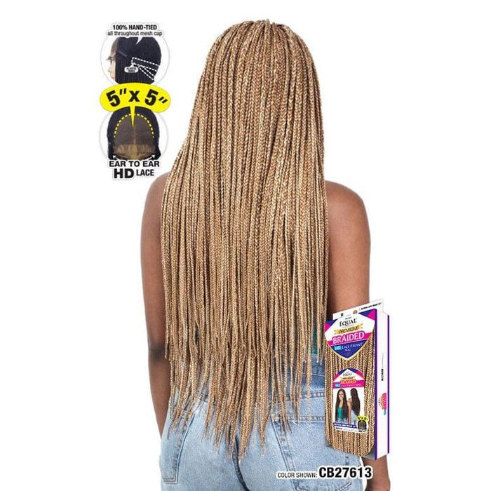 NATURAL BOX BRAID 32" | Freetress Equal Braided Synthetic HD Lace Front Wig
