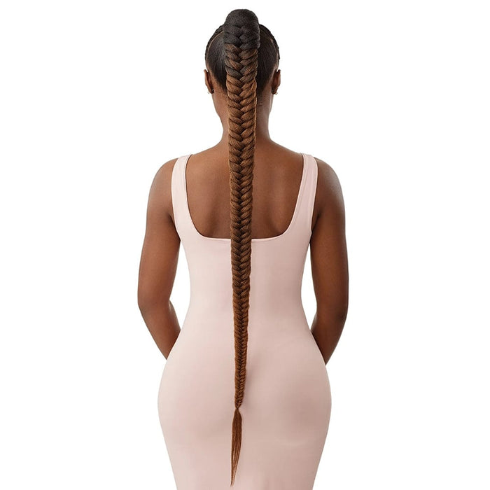 NATURAL BRAIDED FISHTAIL 42" | Outre Pretty Quick Wrap Synthetic Ponytail