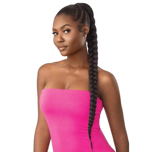 NATURAL BRAIDED PONYTAIL 32" | Outre Pretty Quick Wrap Synthetic Ponytail