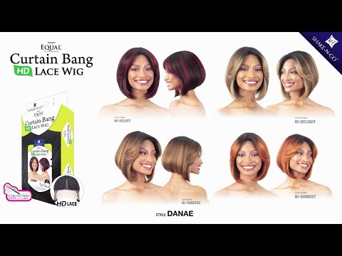 DANAE | Freetress Equal Curtain Bang HD Lace Wig