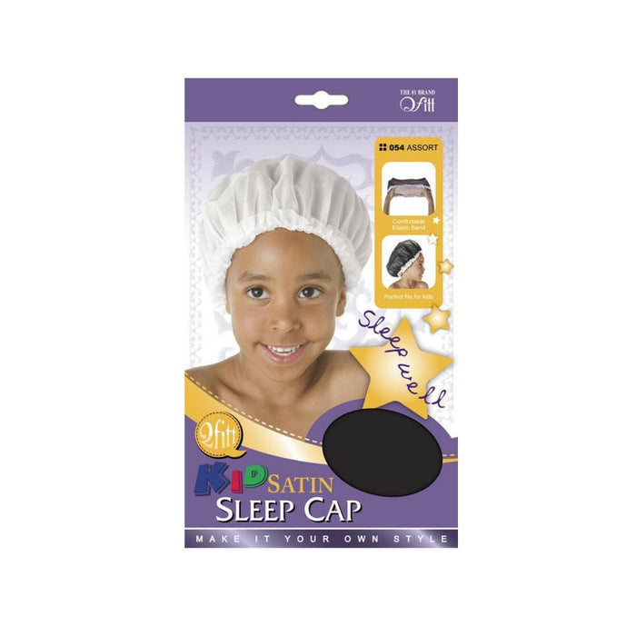 QFITT | Kid Satin Sleep Cap Assort 054 | Hair to Beauty.