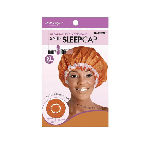MAGIC | Satin Sleep Cap Assort X-Large | Hair to Beauty.