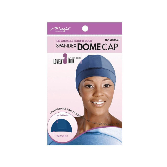 MAGIC | Ladies Spandex Dome Cap Assort 2251AST | Hair to Beauty.