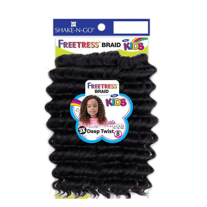 3X KIDS-DEEP TWIST 8" | Freetress Synthetic Crochet Braid