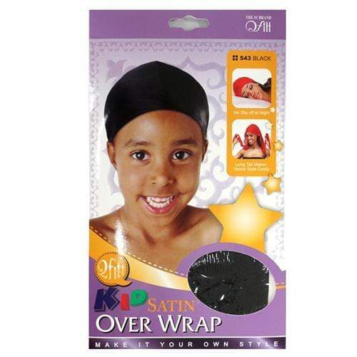 QFITT | Kid Satin Over Wrap Black 543 | Hair to Beauty.