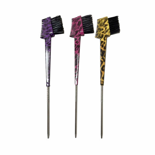 BE U | Leopard Printed Pin Edge Brush Assort - Hair to Beauty.