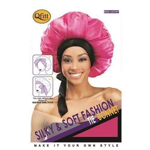QFITT | Silky and Soft Fashion Tie Bonnet Assort 8020 | Hair to Beauty.