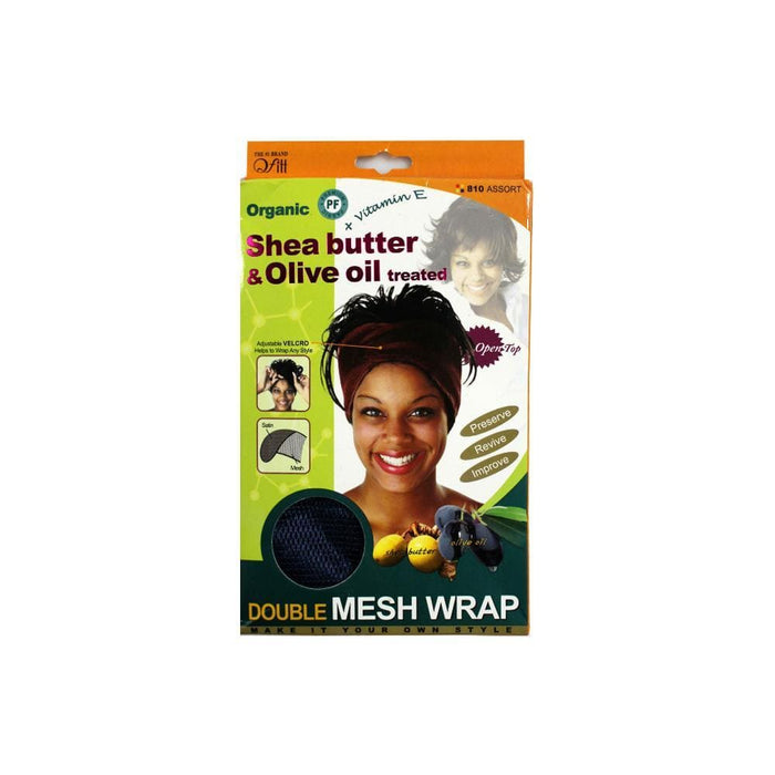 QFITT | Organic Shea Butter and Olive Oil Treated Double Mesh Wrap | Hair to Beauty.