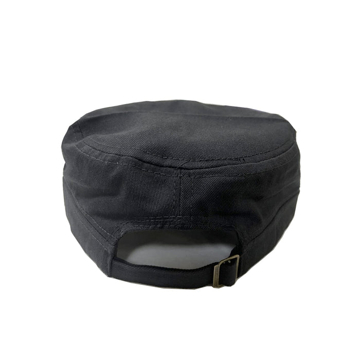 BE U | Military Buckle Design Flat Top Adjustable Cap - Hair to Beauty.