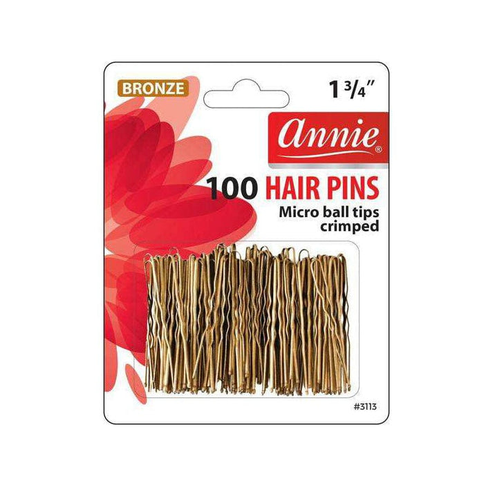 ANNIE | Hair Pins Bronze Microball Tipped 1 3/4" 100 - Hair to Beauty.