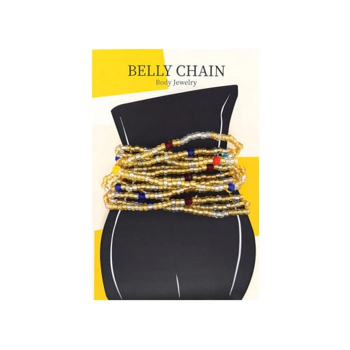 MAGIC | Belly Chain Jewelry Clear Gold Beads | Hair to Beauty.