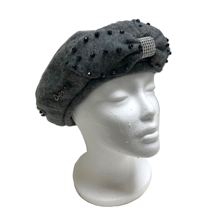 BE U | Wool Texture Ribbon Beret Hat