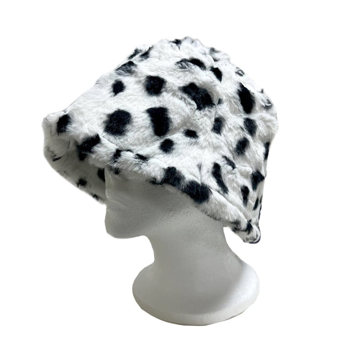BE U | Faux Fur Animal Printed Bucket Hat - Hair to Beauty.