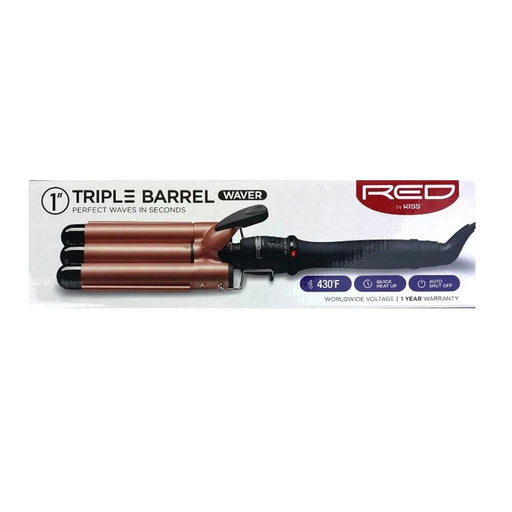 RED BY KISS | Triple Barrel Waver 1" | Hair to Beauty.