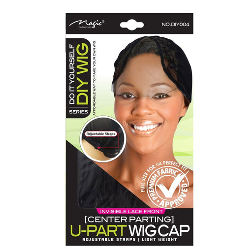 MAGIC | Diy Wig Series Invisible Lace Front Center Parting U-Part Wig Cap Black - DIY004 | Hair to Beauty.