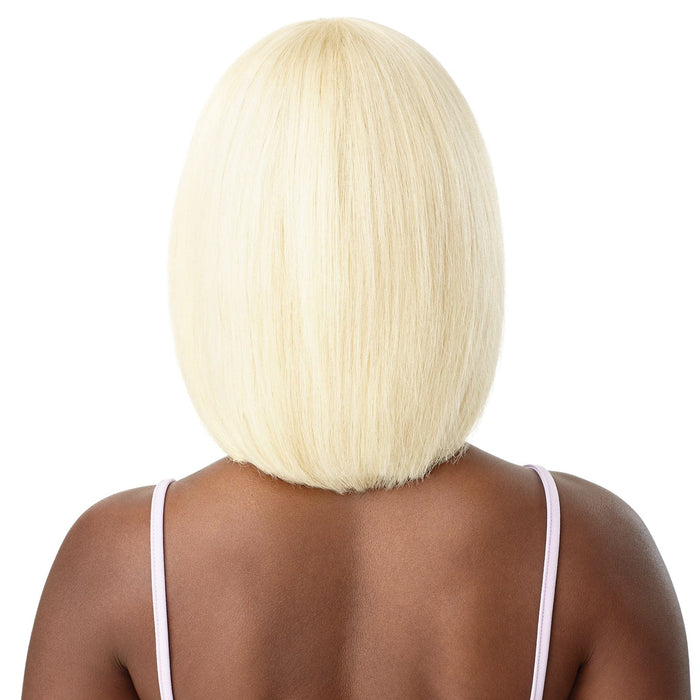 BLONDE BOB 12" | Outre Mytresses Purple Label Color More Human Hair Full Wig | Hair to Beauty.