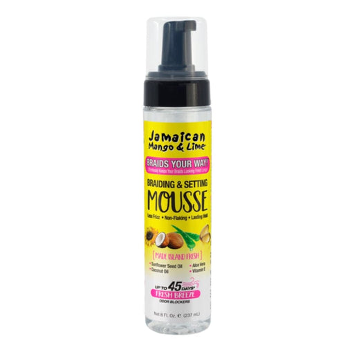 JAMAICAN MANGO & LIME | Braids Your Way! Braiding & Setting Mousse 8oz - Hair to Beauty.