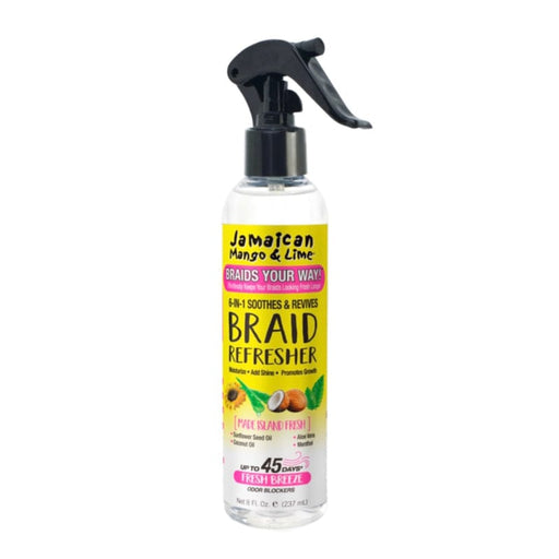 JAMAICAN MANGO & LIME | Braids Your Way! 6 in 1 Soothes & Revives Braid Refresher 8oz - Hair to Beauty.