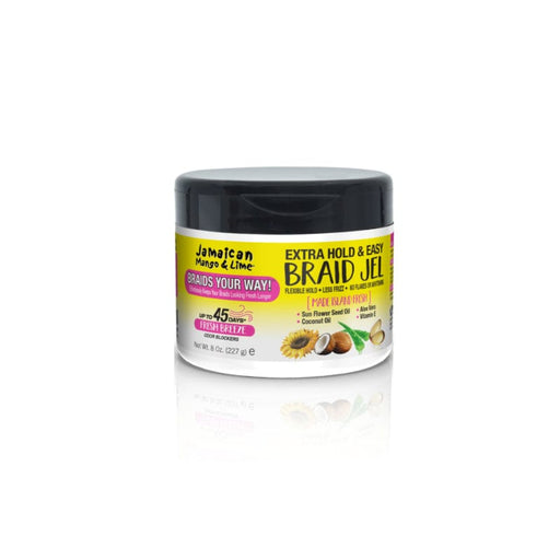 JAMAICAN MANGO & LIME | Braids Your Way! Extra Hold & Easy Braid Jel 8oz - Hair to Beauty.