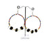 E0846 | Retro Beads Hoop Earrings with Clear Crystal | Hair to Beauty.