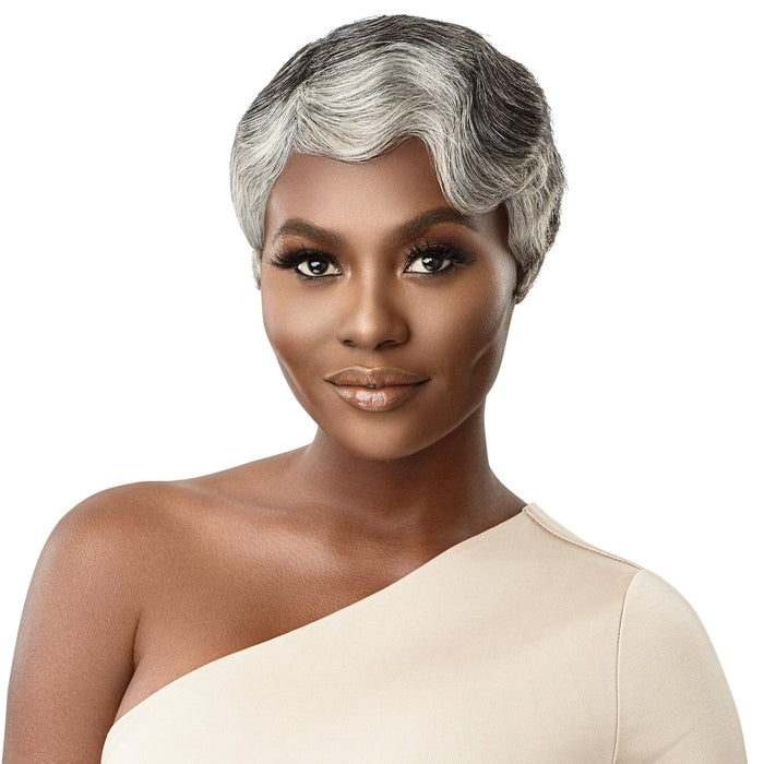 MARINETTE | Outre Fab & Fly Gray Glamour Unprocessed Human Hair Wig | Hair to Beauty.