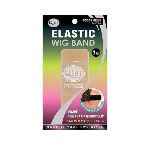 QFITT | Elastic Wig Band (Beige) 1-1/18 in x 1yd | Hair to Beauty.