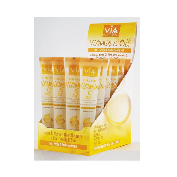 VIA NATURAL | Oil for Hair, Scalp & Body Treatment Vitamin E Oil 1.5oz | Hair to Beauty.