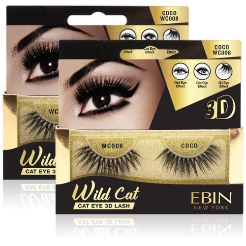 Ebin New York | Wild Cat Eye 3D Lash (Coco) | Hair to Beauty.