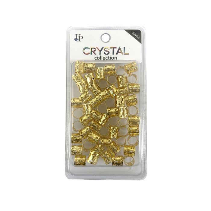 CRYSTAL COLLECTION | Gold Star Wave Filigree Tube 10mm (0824) - Hair to Beauty.