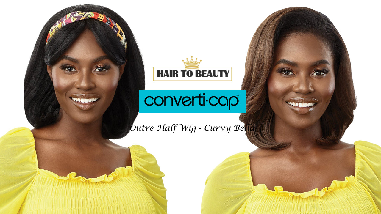 Outre Converti Cap Half Wig (CURVY BELLA) - Hair to Beauty Quick Review