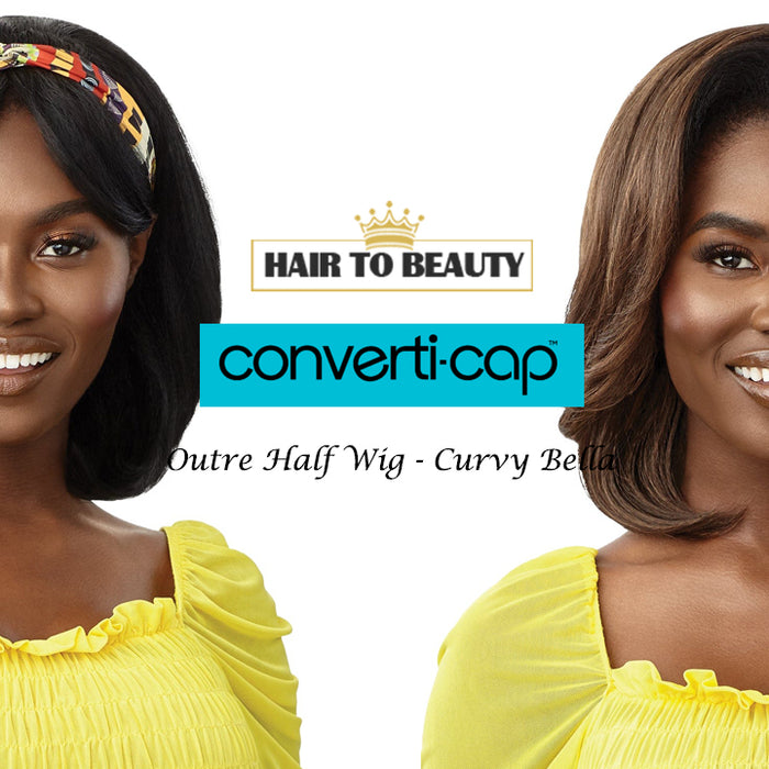 Outre Converti Cap Half Wig (CURVY BELLA) - Hair to Beauty Quick Review