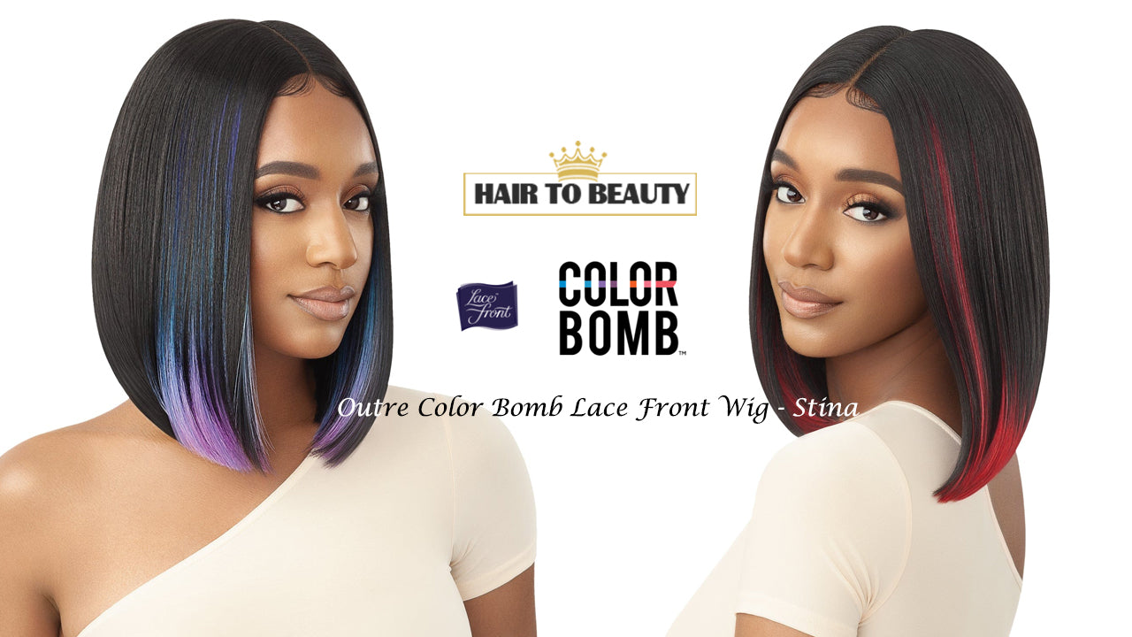 Outre Color Bomb Lace Front Wig (STINA) - Hair to Beauty Quick Review