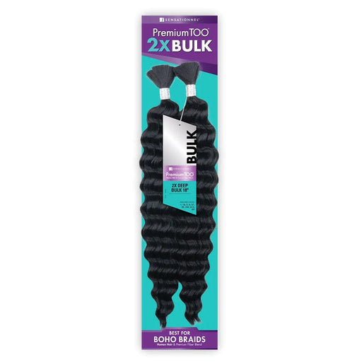 2X DEEP BULK 18″ | Sensationnel Premium Too Human Hair Blend Weave