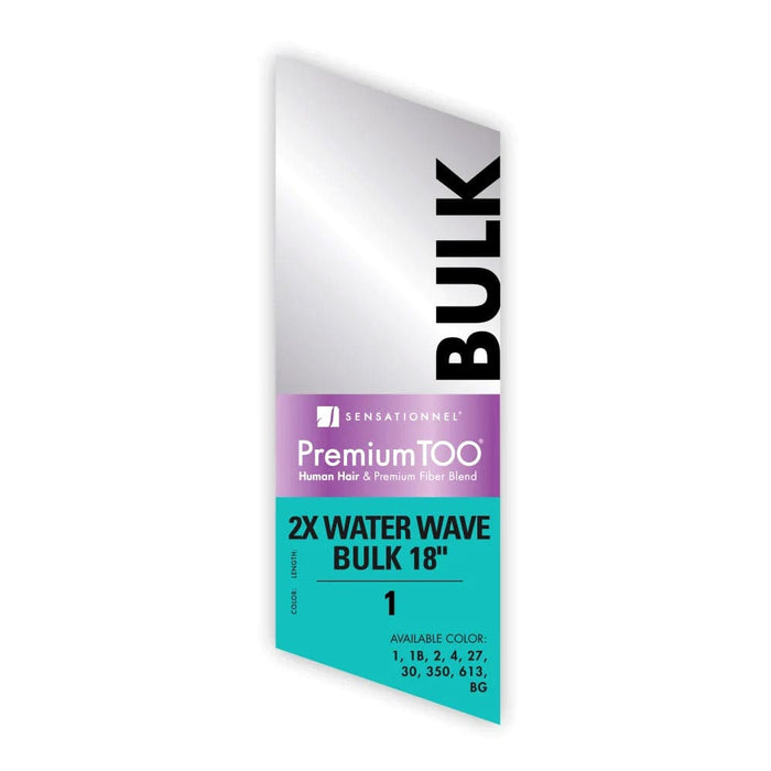 2X WATER WAVE BULK 18″ | Sensationnel Premium Too Human Hair Blend Weave