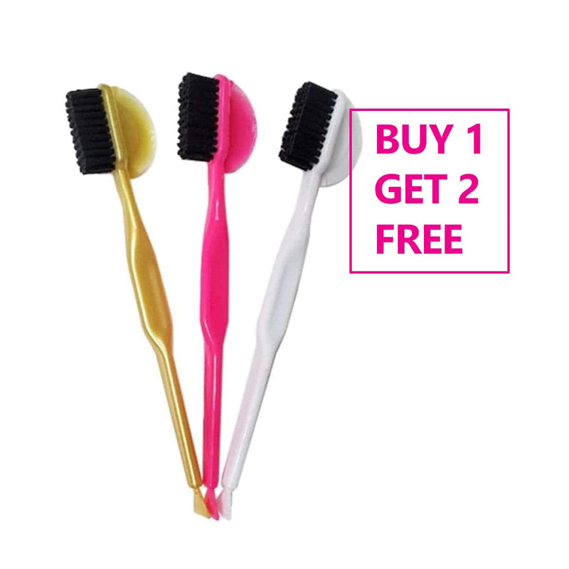 BE U - 3 in 1 Edge Brush, Comb, and Spatula BUY 1 GET 2 FREE