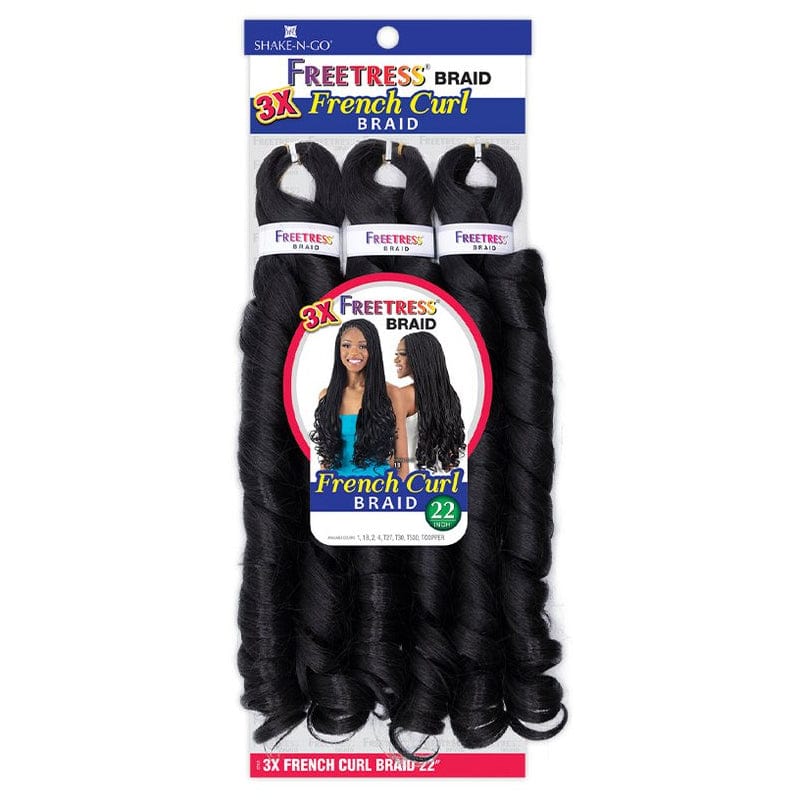 3X FRENCH CURL BRAID 22" | Freetress Synthetic Crochet Braid