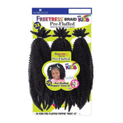 3X KIDS-PRE-FLUFFED POPPIN' TWIST 12" | Freetress Synthetic Crochet Braid