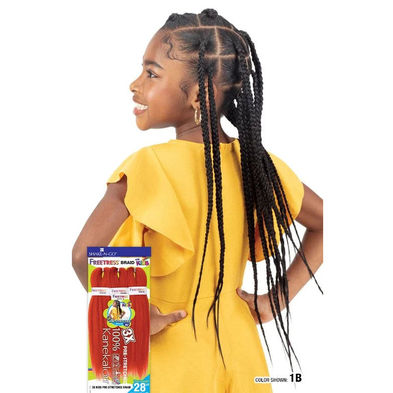 Freetress Equal Synthetic Braid - 3X KIDS PRE-STRETCHED BRAID 14"