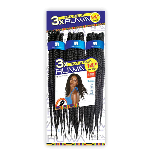 3X RUWA BOX BRAID 14" | Sensationnel Synthetic Braid