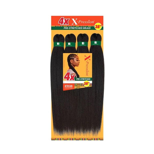 4X X-PRESSION 38" | Pre-Stretched Kanekalon Braid | Hair to Beauty.