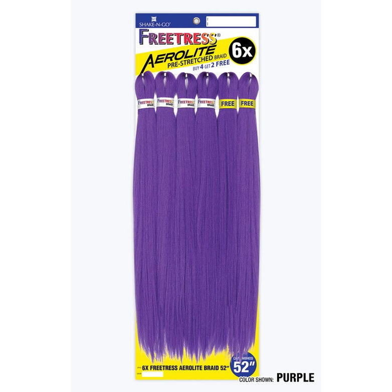 Freetress Synthetic Braid - 6X FREETRESS AEROLITE BRAID 52"