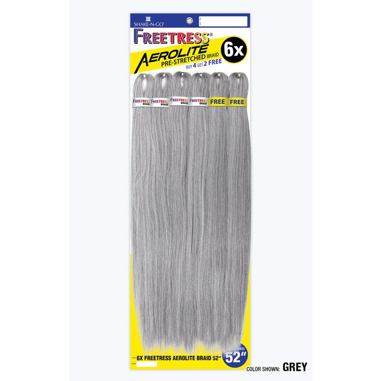 Freetress Synthetic Braid - 6X FREETRESS AEROLITE BRAID 52"