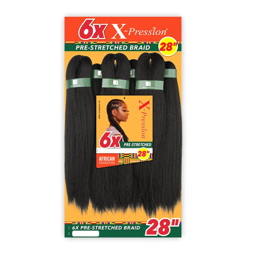 Sensationnel X-Pression Kanekalon Braid - 6X PRE-STRETCHED 28"