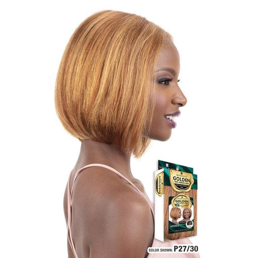 AISHA - Shak N Go Golden Human Hair HD Lace Front Wig