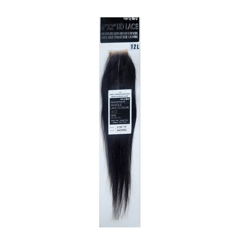 BEU 6"X2" | Be U 100% Human Hair HD Lace Closure