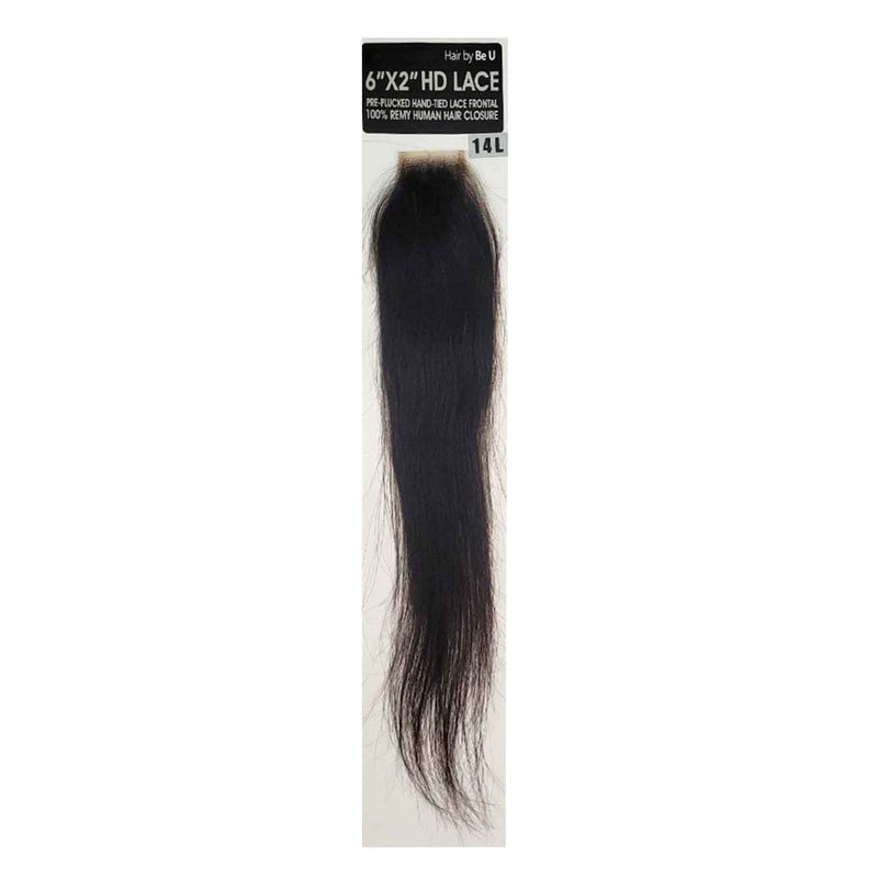 BEU 6"X2" | Be U 100% Human Hair HD Lace Closure